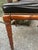 1960s Mid-Century Hollywood Regency Faux Bamboo & Tufted Black Leather Armchair For Sale - Image 5 of 11