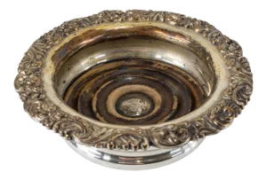Late 19th Century English Sheffield Silver Plate Wine Coaster