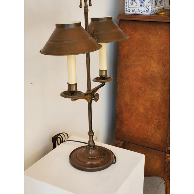 Late 20th Century Vintage French Bouillotte Table Lamp For Sale - Image 5 of 8