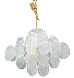 Vintage Murano Glass Chandelier, 1980s