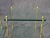 Faux Bamboo Brass Baguès Style Glass and Brass Square Low End Side Tables, Pair For Sale - Image 4 of 5
