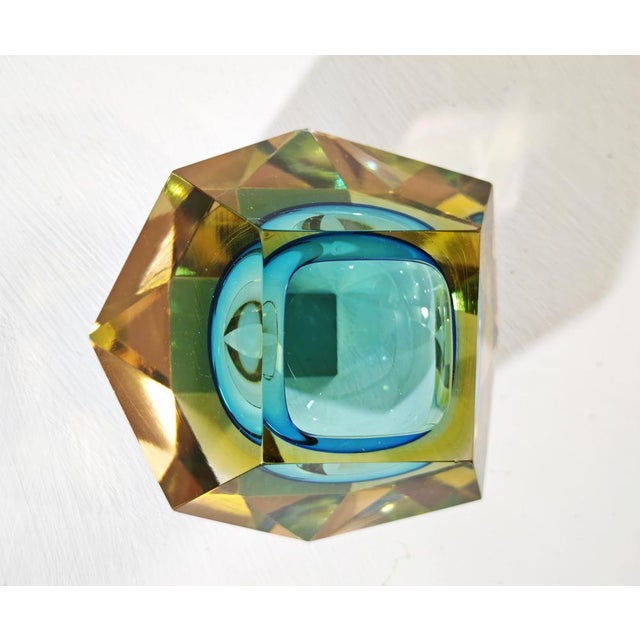 Mid-Century Modern Mid-Century Modern Ashtray in Submerged Glass Murano attributed to Flavio Poli for Seguso, Italy, 1960s For Sale - Image 3 of 18