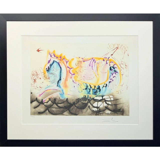 Salvador Dali, The Sea Horse, 1970, Lithograph For Sale - Image 11 of 11