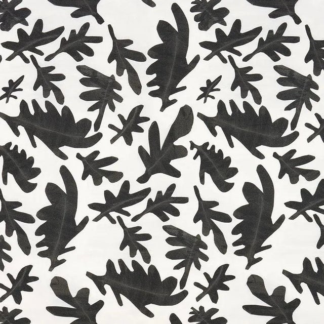 Contemporary The Old Oak Black & White Print on Cotton/Linen Blend Fabric For Sale - Image 3 of 3