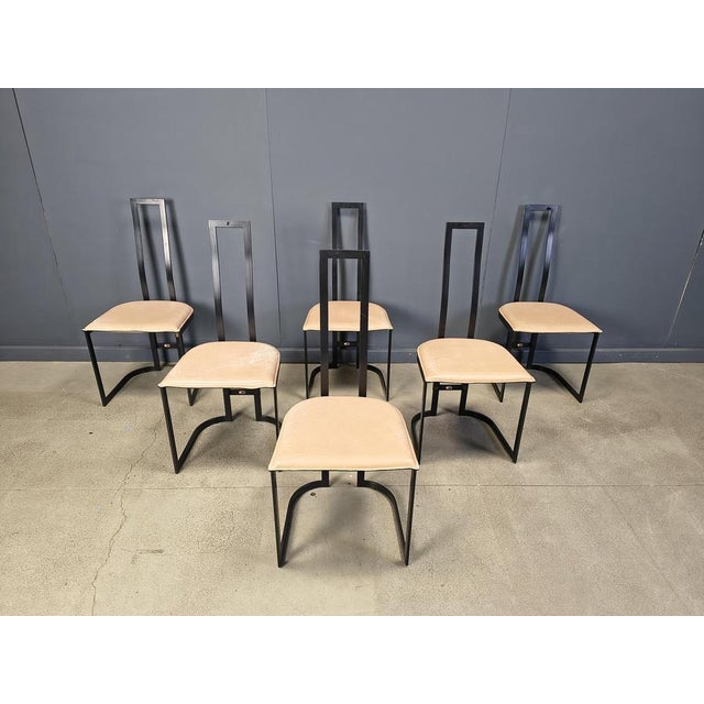 Postmodern Dining Chairs by Gastone Rinaldi for Thema, Italy, 1980s, Set of 6 For Sale - Image 14 of 16