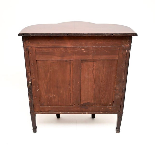 18th Century Antique Georgian Adam Style Bow Front Cabinet, 1790 For Sale - Image 5 of 11