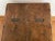 Brown Handmade Antique Wooden Farmhouse Bench For Sale - Image 8 of 9