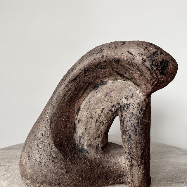 Abstract Figure in Ceramic, 1980s For Sale - Image 3 of 6