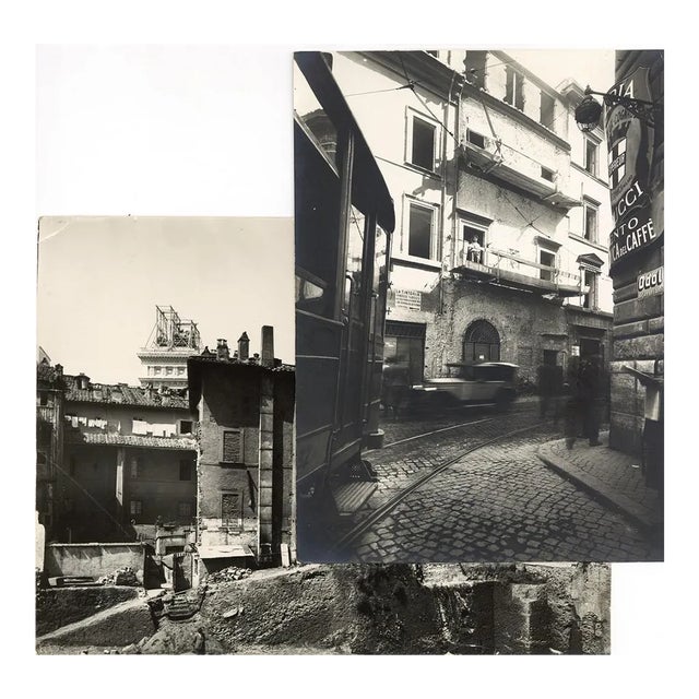 Via Alessandrina - Disappeared Rome - Two Vintage Photos Early 20th Century Early 20th Century For Sale