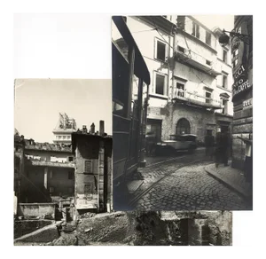 Via Alessandrina - Disappeared Rome - Two Vintage Photos Early 20th Century Early 20th Century