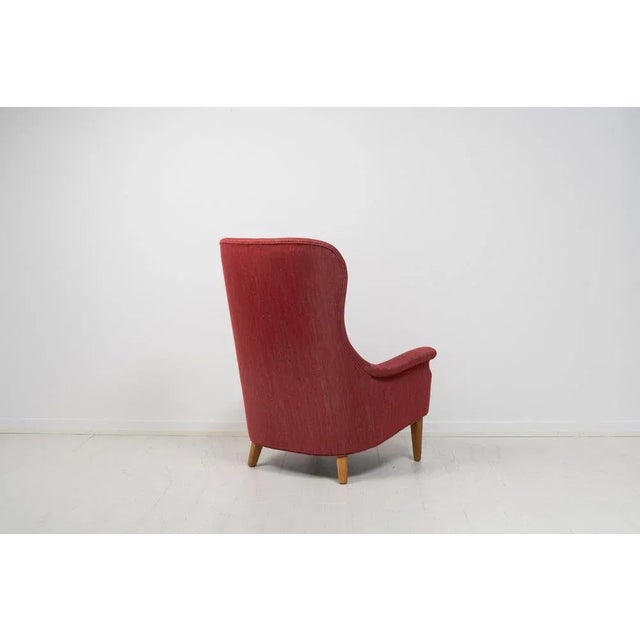 Textile Mid-Century Modern Armchair by Carl Malmsten For Sale - Image 7 of 12
