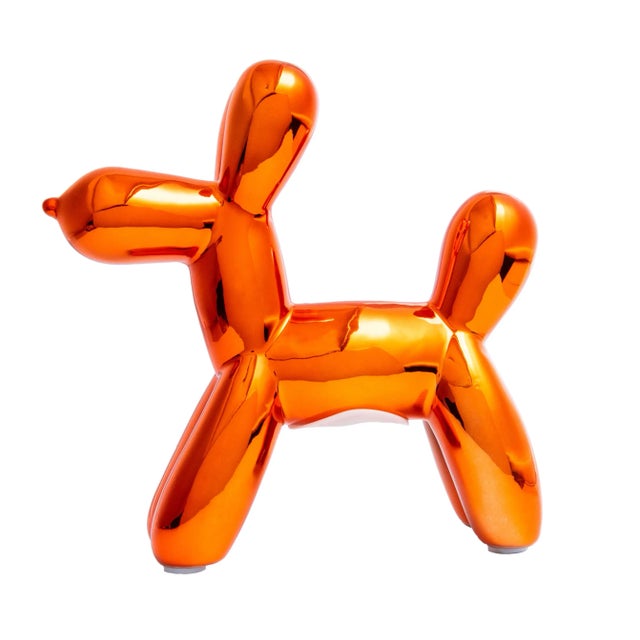 Pop Art Interior Illusions Plus Copper Mini Ceramic Dog Piggy Bank - 7.5" tall For Sale - Image 3 of 3