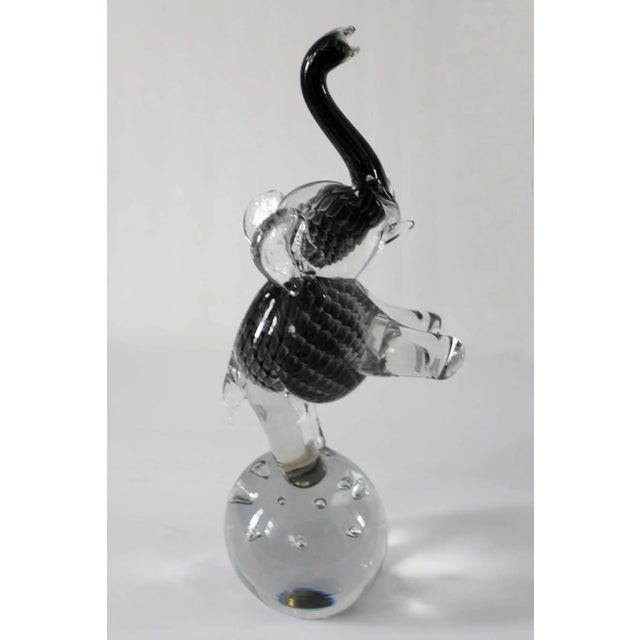 Vintage Art Glass Elephant For Sale - Image 4 of 9