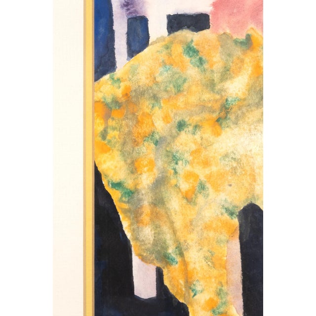 Chuck Bouras - Untitled (Still Life With Table) Signed Contemporary Watercolor For Sale In Detroit - Image 6 of 6