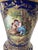 Mid 20th Century Large Vintage Limoges France Cobalt Blue Gold Courting Couple Handpainted Urn For Sale - Image 5 of 11