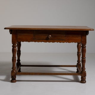 Eclectic Side Table with Single Drawer in Original Patina, Antique, France, Circa 1800 For Sale