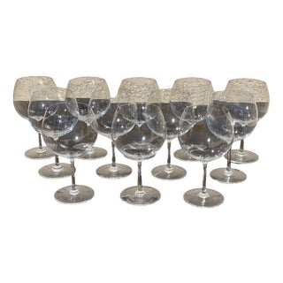 Large Tasting Wine Glasses, Set of 12 For Sale