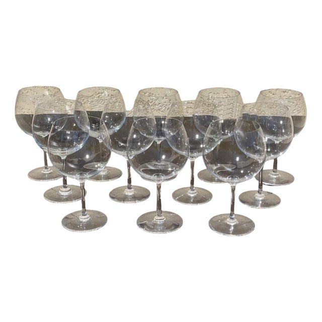 Large Tasting Wine Glasses, Set of 12 For Sale