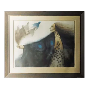 1980s Frank Howell "Bouquet " Lithograph Hand Signed Artwork