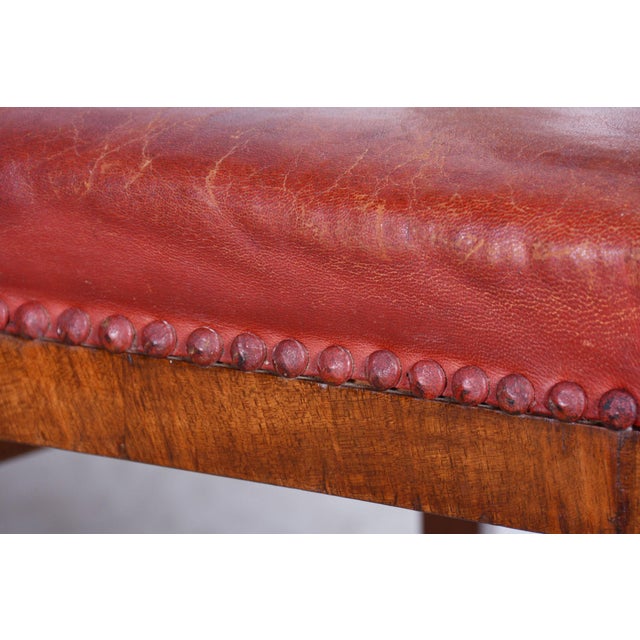 Brown French Art Deco Chairs in Walnut, 1920s, Set of 6 For Sale - Image 8 of 12