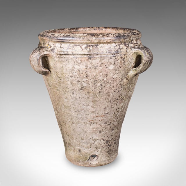 Antique Weathered Tuscan Planter, Italian, Terracotta, Garden Accent, Victorian For Sale - Image 4 of 10