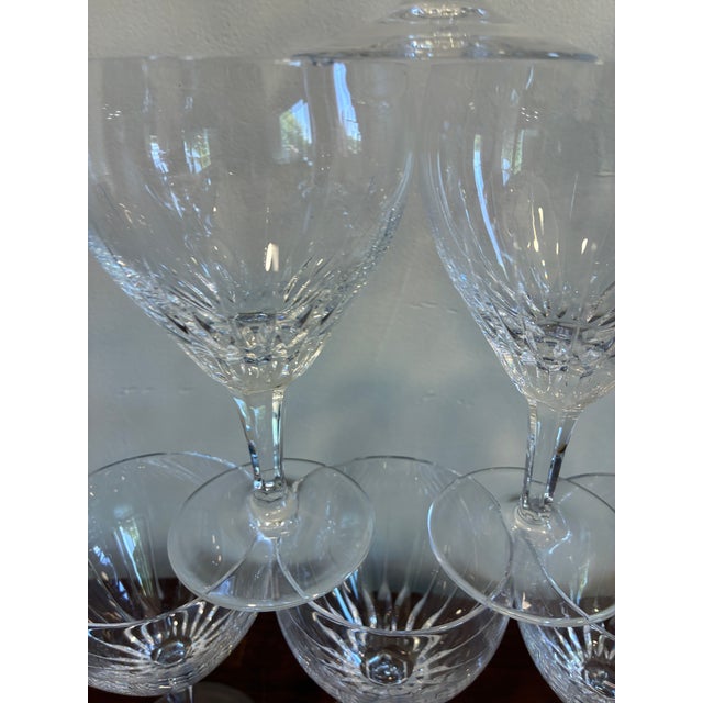 Vintage Josair Germany Crystal Water Glasses -Set of 10 For Sale - Image 4 of 10