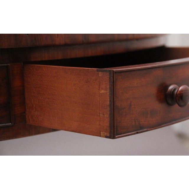 Brown 19th Century Antique Mahogany Drum Table, 1830 For Sale - Image 8 of 10