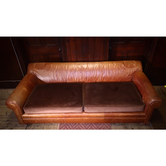 Vintage Four-Seater Sofa in Leather, 2010s For Sale - Image 13 of 13