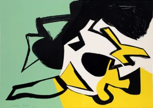 Untitled, Abstraction, Sidney Gordin Lithograph