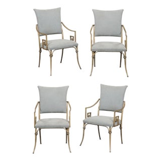 Set of 4 French Vintage Dining Chairs For Sale