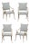 Set of 4 French Vintage Dining Chairs For Sale