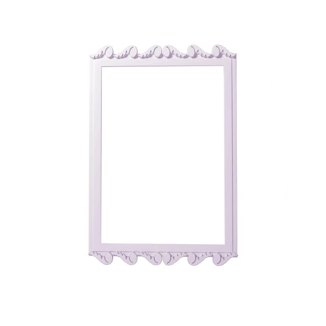 Contemporary Fleur Home Garden District Laurel Rectangle Mirror in Lite Lavender, 30x40 For Sale - Image 3 of 3