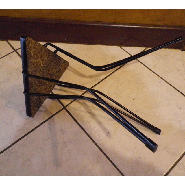 Pastel-Toned Tripod Side Table with Hairpin Legs, 1970s For Sale - Image 4 of 11