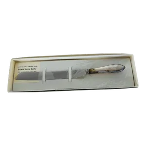 Vintage 1960s Sterling Silver Serrated Cake Knife