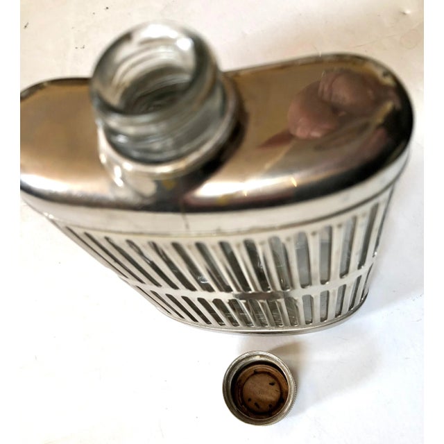 Mid 20th Century Silver Metal Hip Flask For Sale - Image 5 of 6