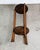 1960s Antique Pedestal Plant Stand Torchere Solid Wood Side Table Smoking Round 3 Leg For Sale - Image 5 of 10
