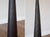 Vintage Brutalist Black Metal Cone 48" Floor Candlestick For Sale - Image 9 of 10