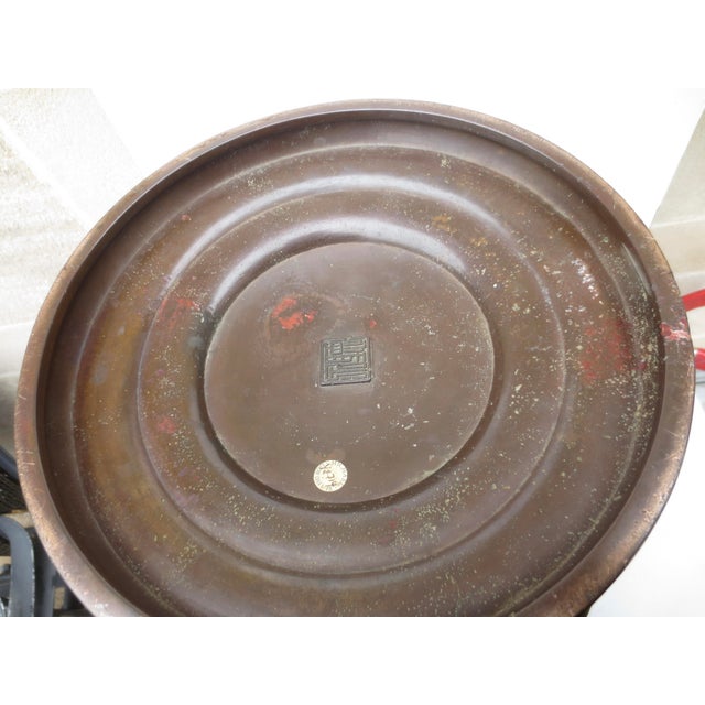 Massive Japanese Meiji Bronze Vase by Sencho Ku Circa 1900 For Sale - Image 11 of 14