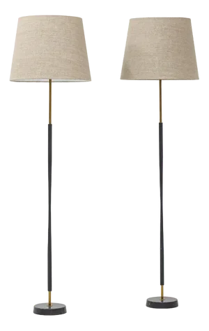 Floor Lamps from ASEA Belysning, 1950s, Set of 2