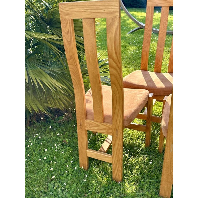 Wood Dining Chairs from Maison Regain, 1970s, Set of 4 For Sale - Image 7 of 11