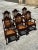 Medallion Armchairs in Turned and Carved Wood, Late 19th Century, Set of 6 For Sale - Image 9 of 9