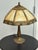 Mid 20th Century Arrow Lighting Vintage Tiffany-Style Amber Slag Glass Table Lamp, Vintage For Sale - Image 5 of 12
