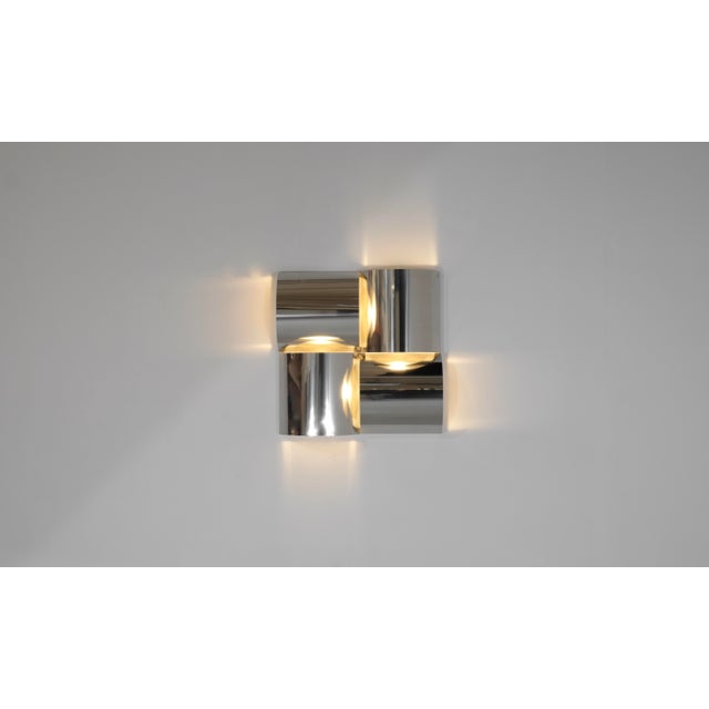 Early 21st Century Stainless Steel and Metal Wall Light, 2010s For Sale - Image 5 of 18