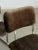 1970s 1970s Cantilever Dining Chairs in Brown Chenille - Set of 4 For Sale - Image 5 of 14