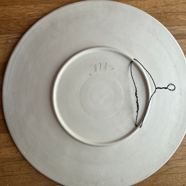 Large Wall Plate/Mettlach Phanolith Charger Designed by Jean-Baptiste Stahl for Villeroy & Boch Around 1900 For Sale - Image 12 of 12