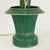 Vintage Floral Tulip Table Lamp – Hand-Painted Metal Tole Style Accent Lamp For Sale - Image 4 of 9