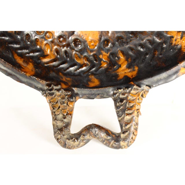 Circa 1900 Barrio De La Luz Puebla Pottery Bowl Tortoiseshell Glaze Barro Vidriado For Sale - Image 9 of 17