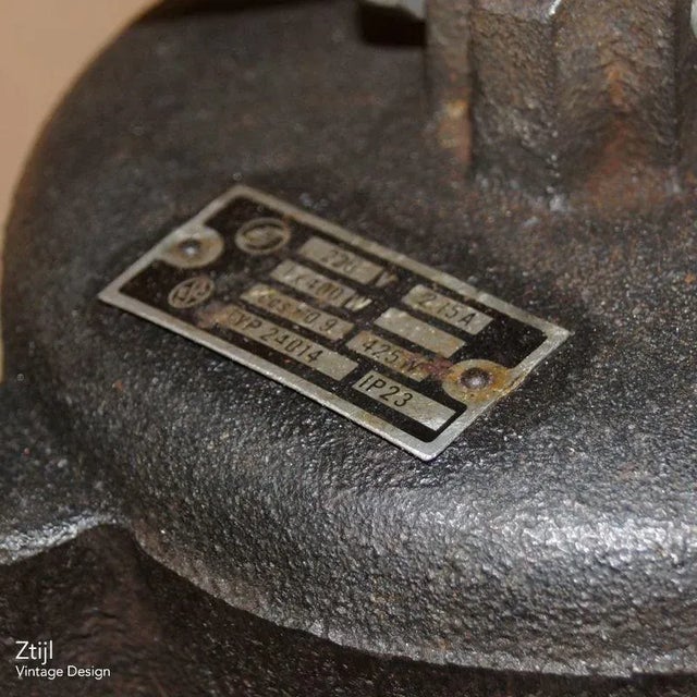 Blue Enamel Factory Lamps from EFC, 1950s, Set of 5 For Sale - Image 8 of 13