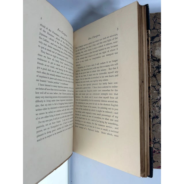 Animal Skin Late 19th Century Illustrated Volume Set, John Ruskin's for Clavigera - 7 Books For Sale - Image 7 of 9