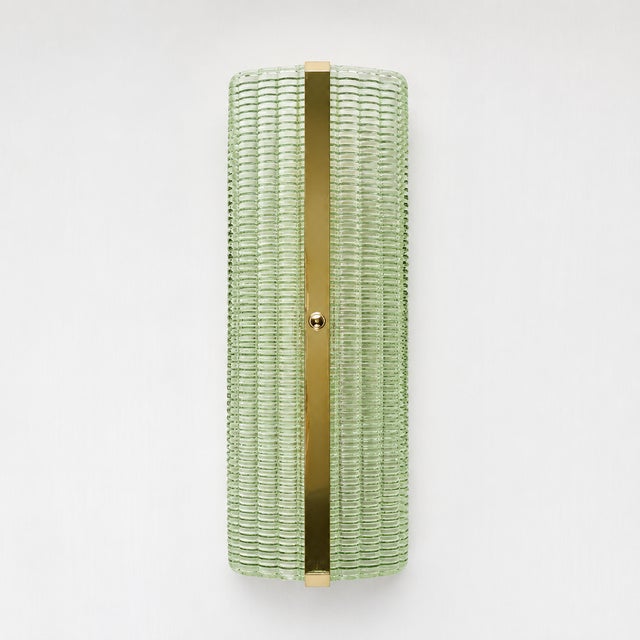 Mid-Century Modern Contemporary Rectangular Murano Glass Wall Sconces With Chrome Finish – Set of Four For Sale - Image 3 of 10